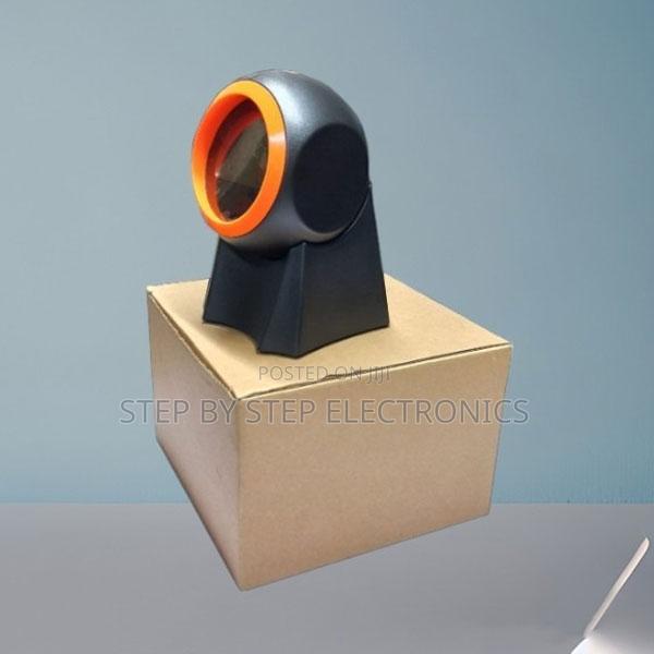 Plug and Play 1d/2d Desktop Round Usb Wired Barcode Scanner