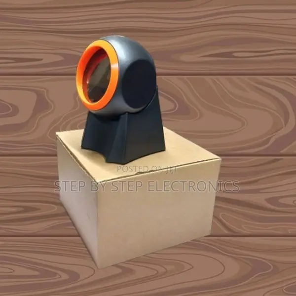 Retail Shops 1d/2d Desktop Round Usb Wired Barcode Scanner
