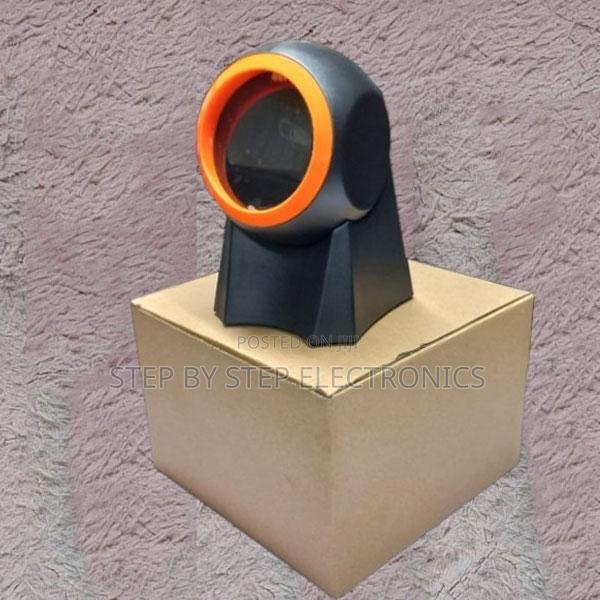 Light Weight 1d/2d Desktop Round Usb Wired Barcode Scanner