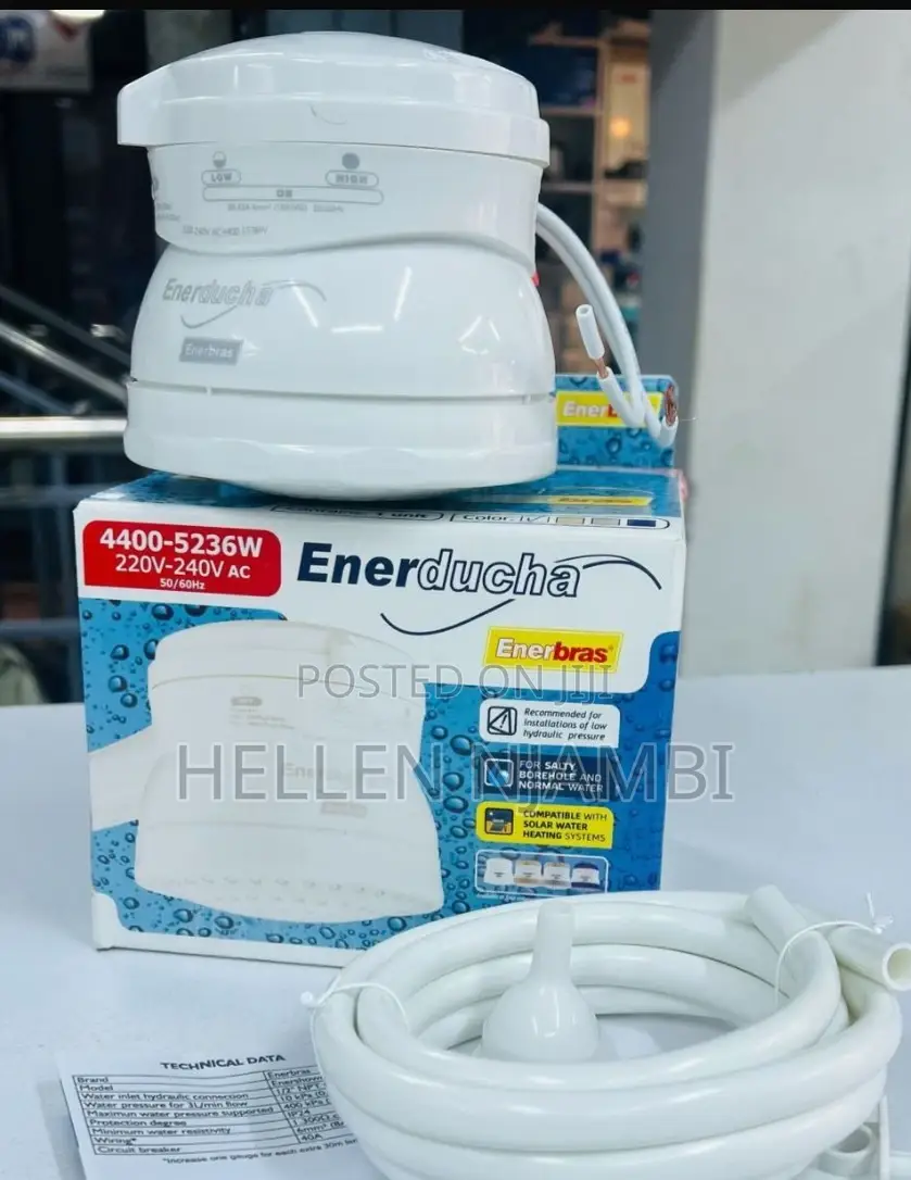 Enerducha 3t Salty N Fresh Hot Shower Head