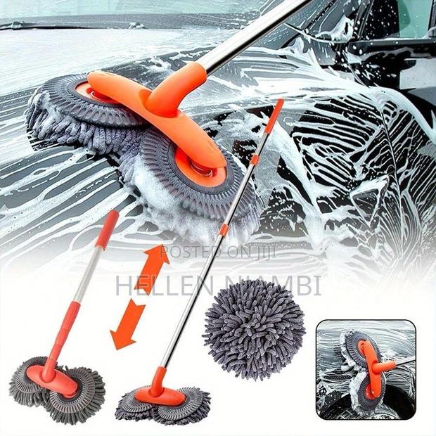 Double Headed Car Cleaning Brush Mop - Long Handle - main view