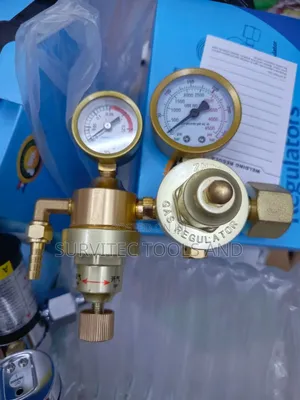 Female Argon Regulator Brass Coated