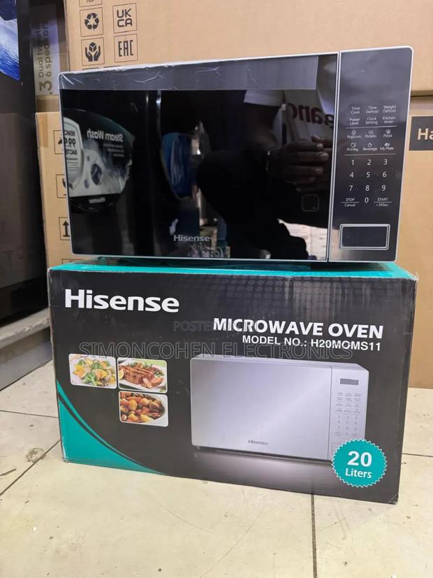 Hisense 20l Silver / Black Microwave - main view
