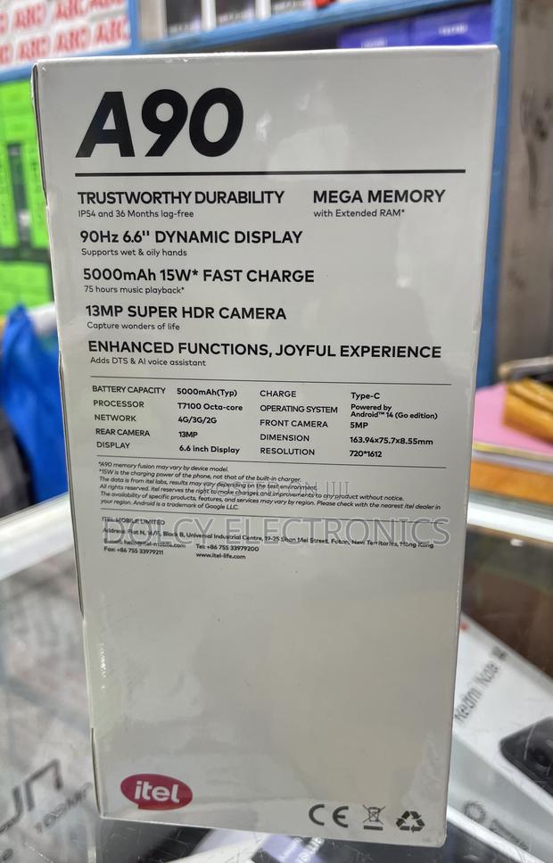 New Itel A90 128 GB Black - thumbnail 2