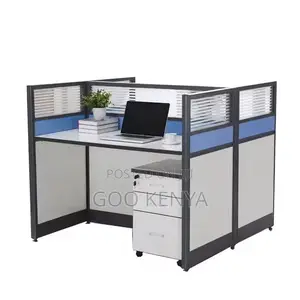 Office Desk ; Partition Office Workstation for 4 Person
