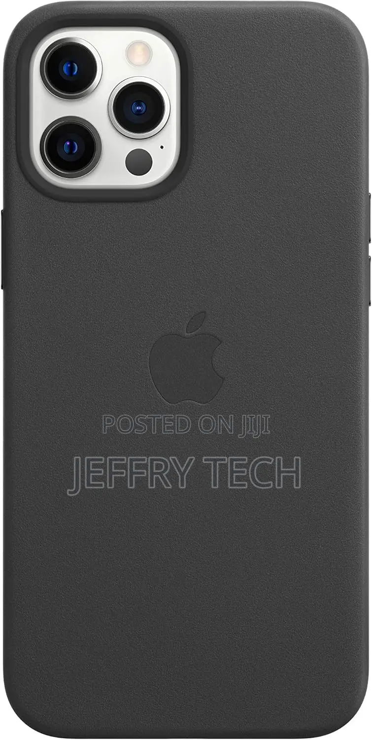 Puloka iPhone 12 Pro Max Leather Case With Magsafe - Black