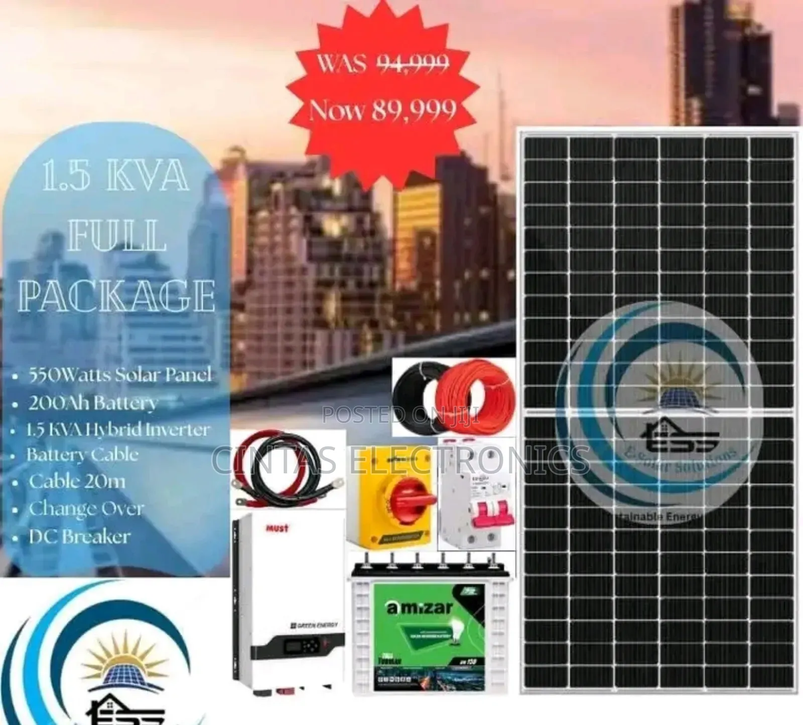 1.5kva Full Solar Kit