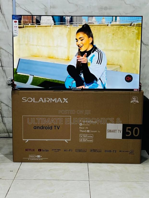 Solarmax 50” 50f02 Smart Android Frameless Tv - thumbnail 3