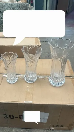 Glass Vases 18cm, 22cm and 25cm