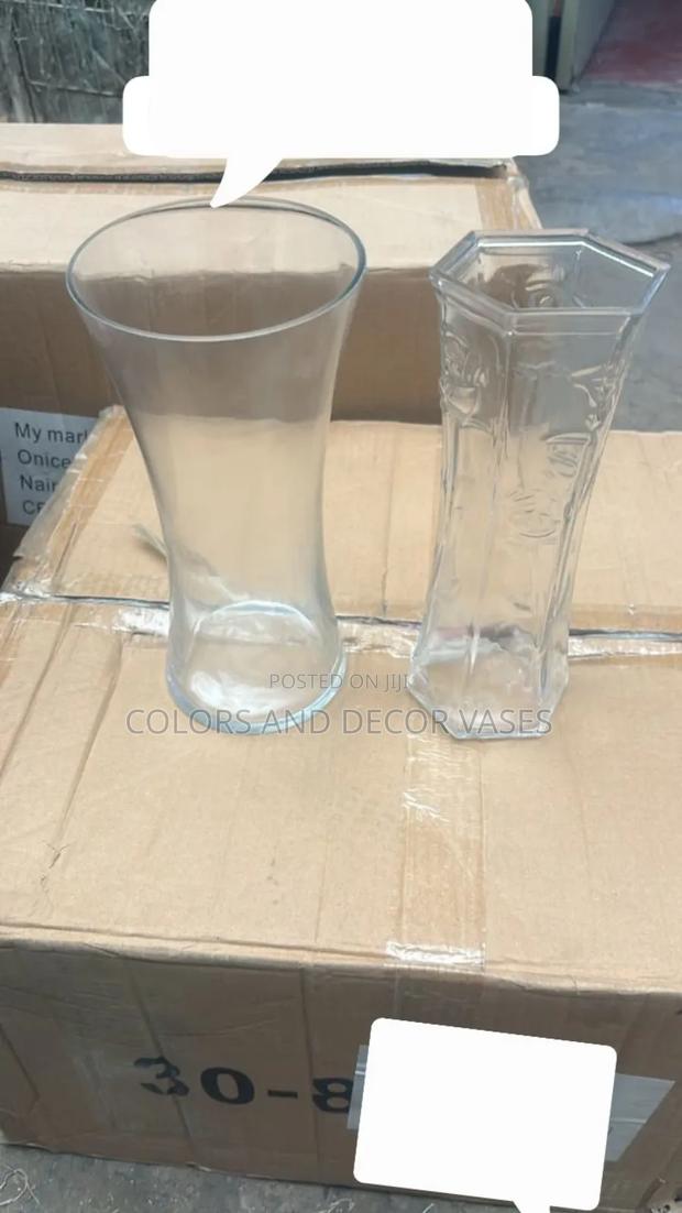 Glass 30cm Long Vases