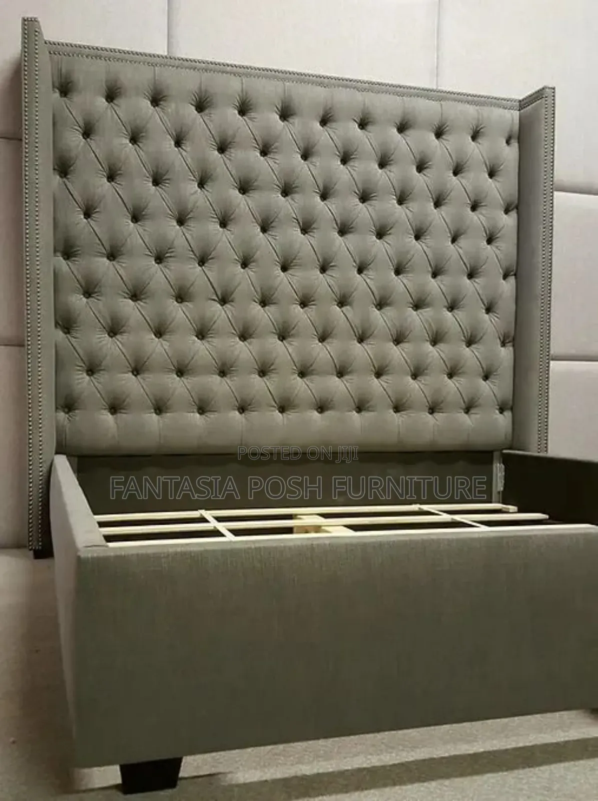 5x6 High Button-Tufted Headboard Chester Bed