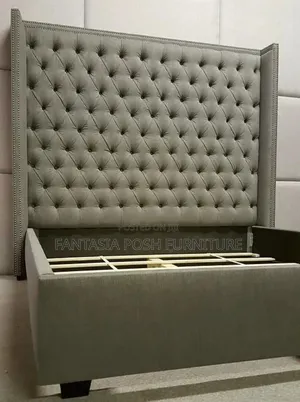 5x6 High Button-Tufted Headboard Chester Bed