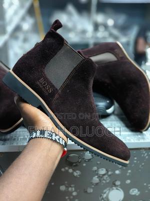 Boss Suede Leather Italian Boots - thumbnail 2