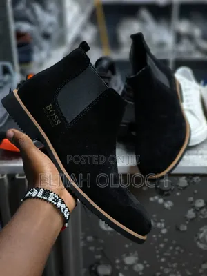 Boss Suede Leather Italian Boots