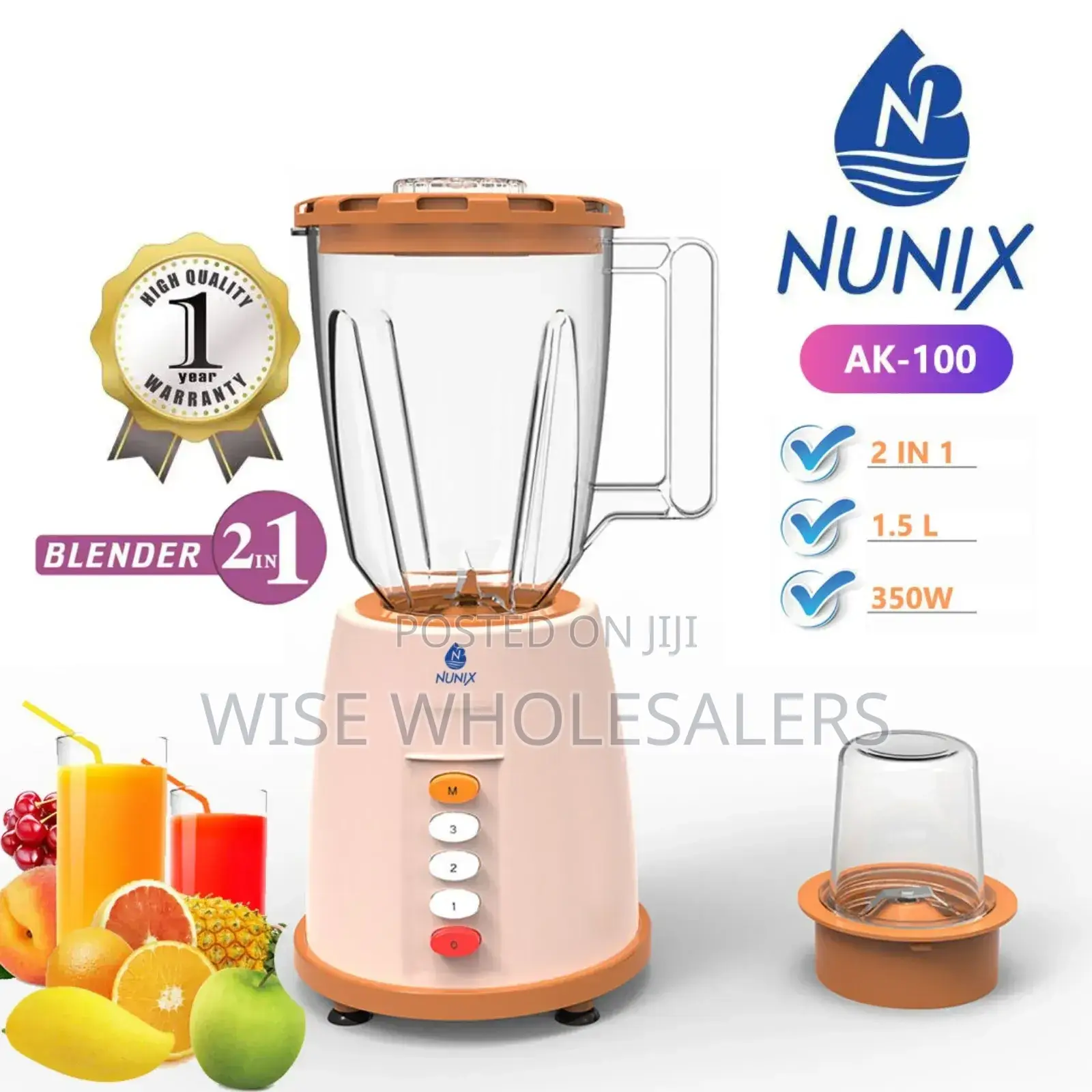*Nunix Ak100 2in1 Blender Available