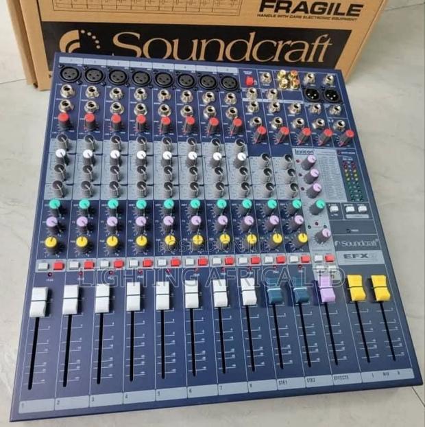 8 Channels Sound Craft Proffesional Mixer Usb/Bluetooth