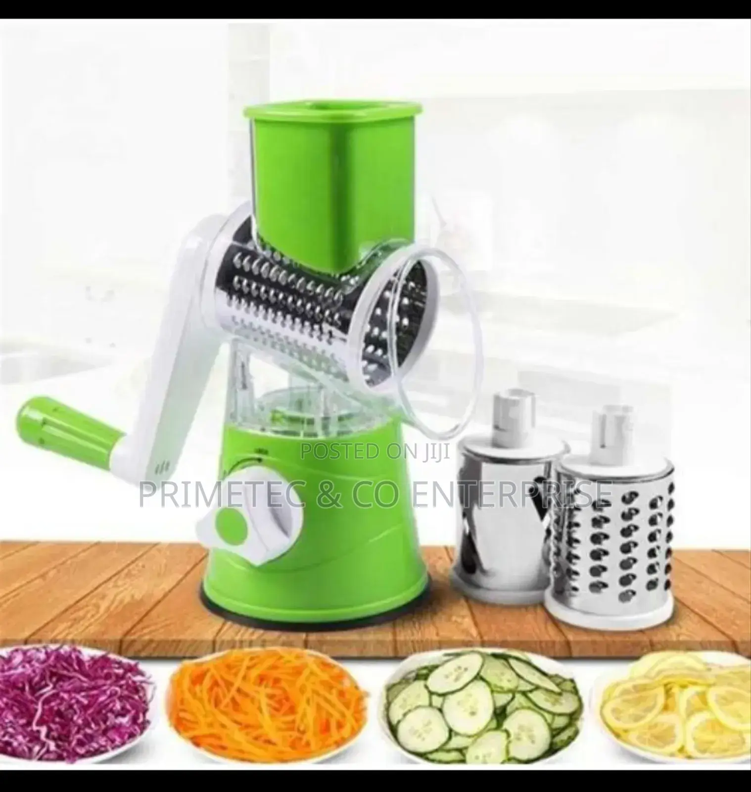 Rotary Drum Grater Veggie Slicer