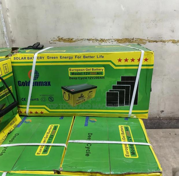 Goldenmax 12v200ah European Gel Battery (Deep Cycle)