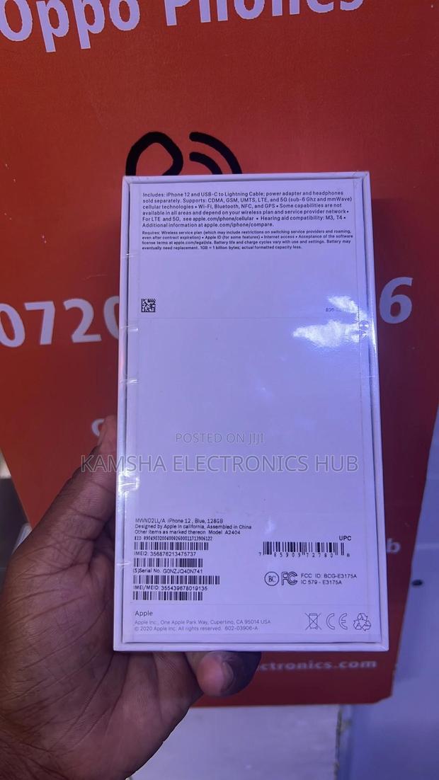 New Apple iPhone 12 128 GB Blue - thumbnail 2