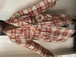 Checkered Brown and White Robe