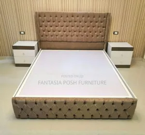 5x6 Modern Tufted Chester Panel Bed on Sale