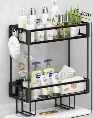 Space-Saving Over the Toilet Storage Rack