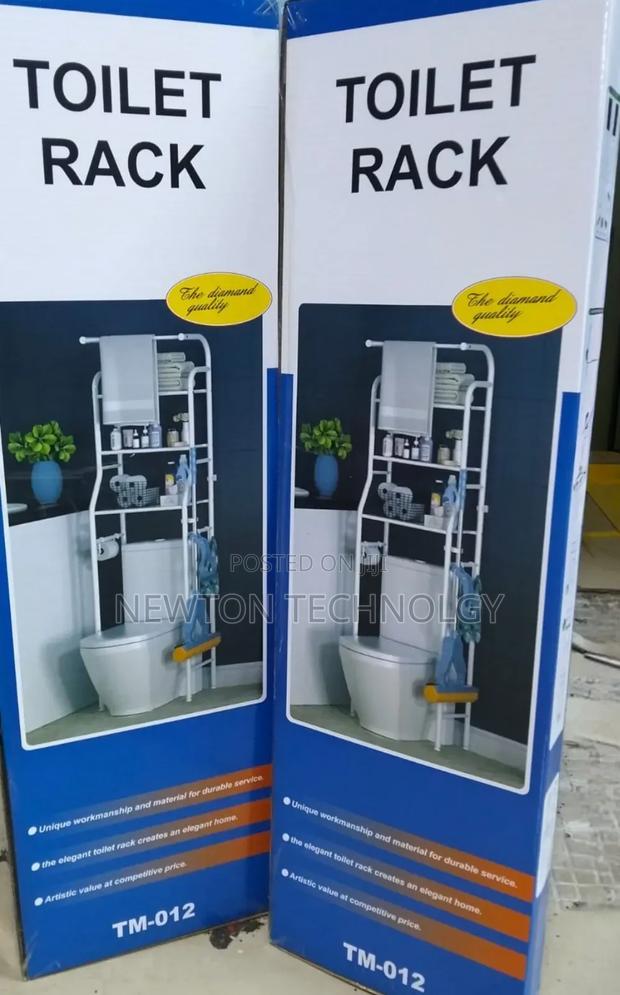 Toilet Rack With Top Stand for Towel