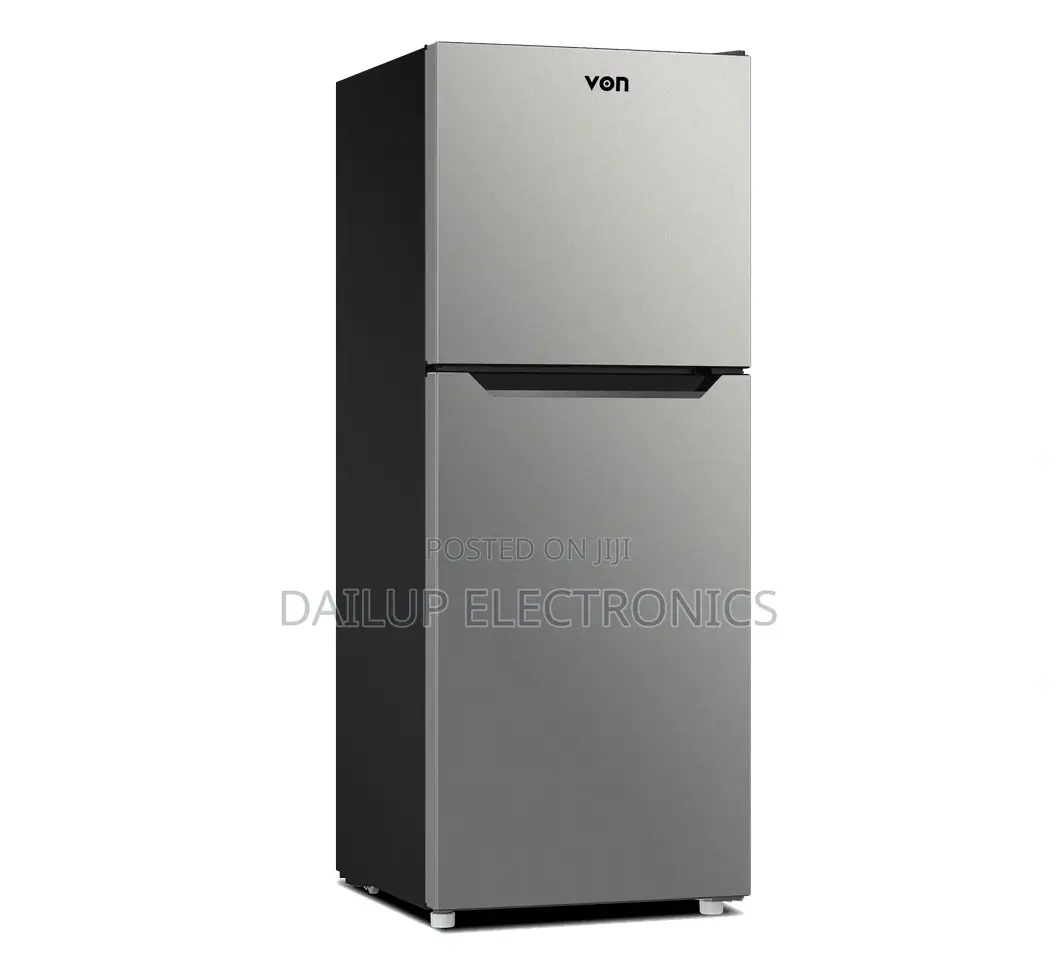 Von Vart-25nhs Double Door Fridge 220l - Silver