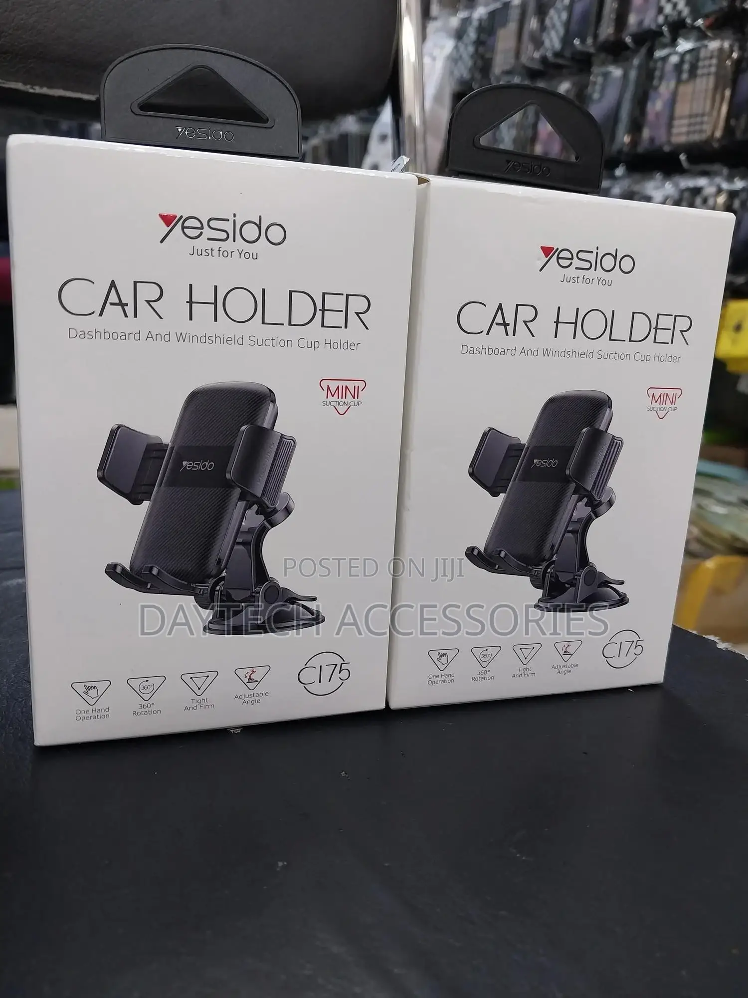 Yesido C175 Mini Suction Cup Type Phone Clip Car Holder