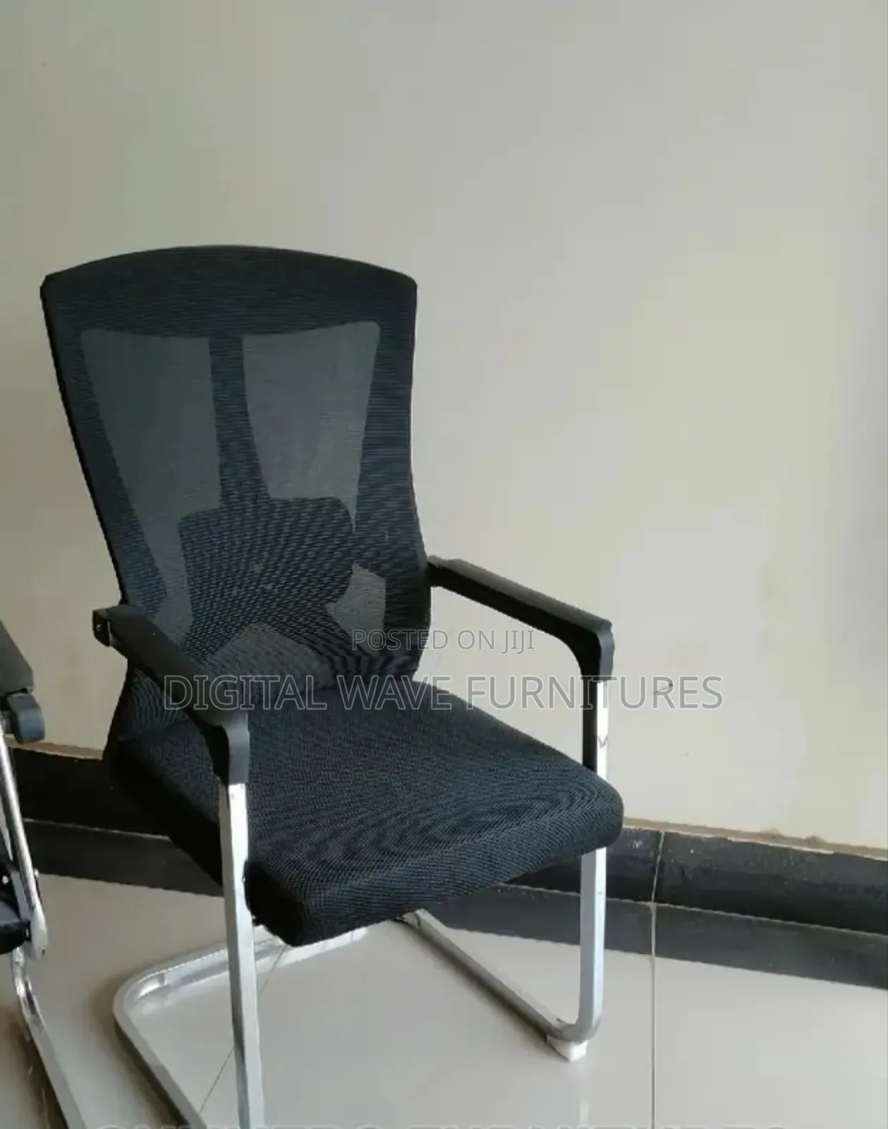 Black Visitors Waiting Seat Hj9