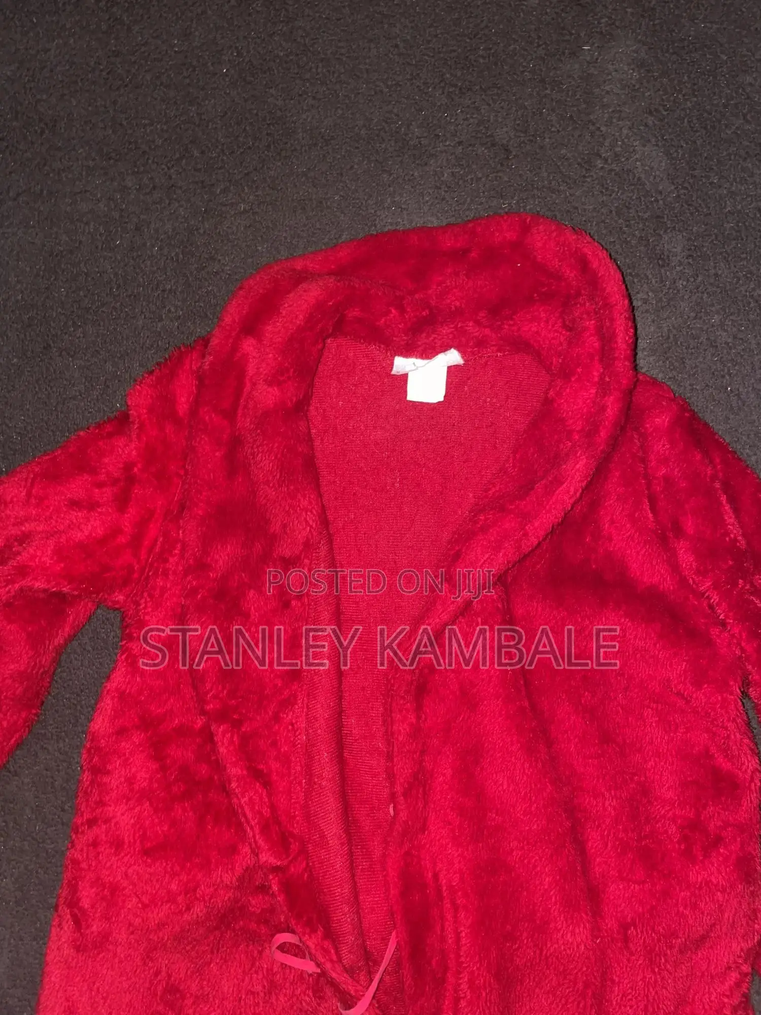 Wine Red Cotton Robe