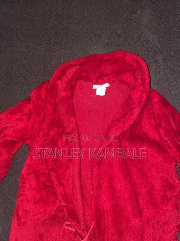 Wine Red Cotton Robe - thumbnail 3