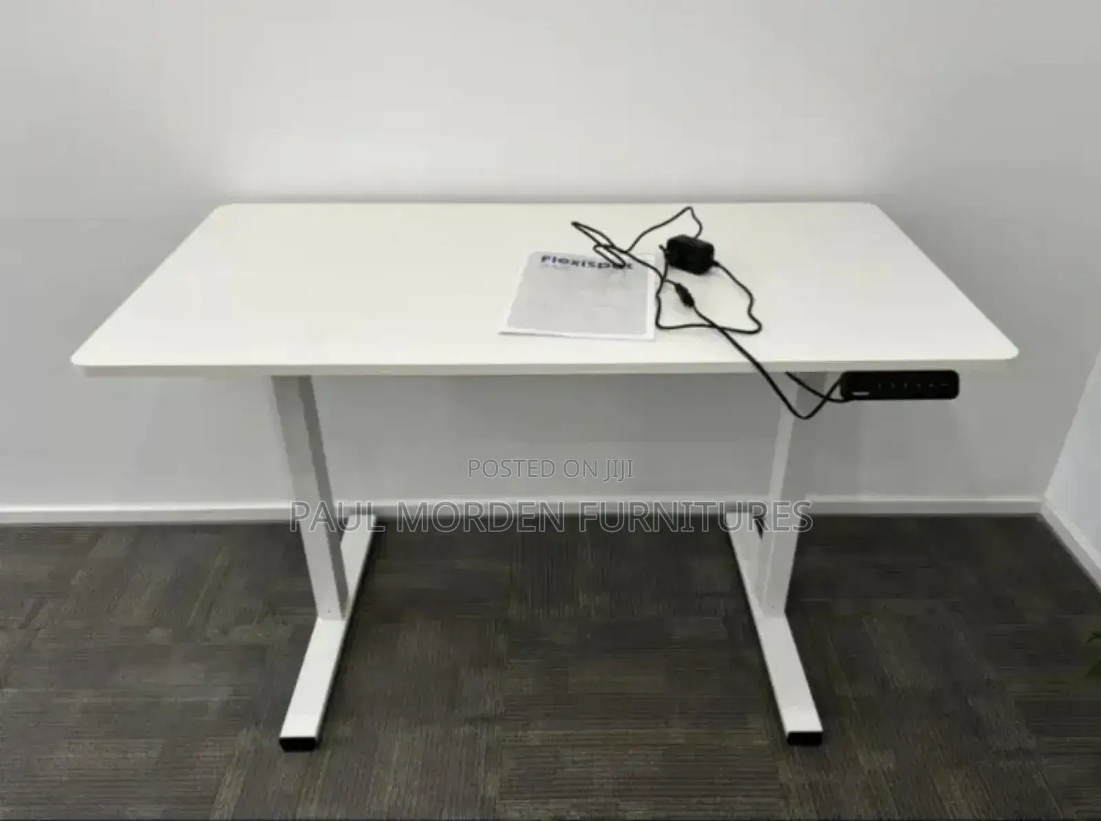 Electric Height White Computer Table