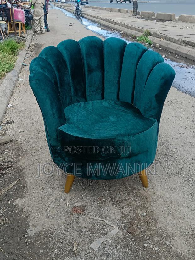 Flower Sofa Seat Single or Pedicure Seat, Green - main view