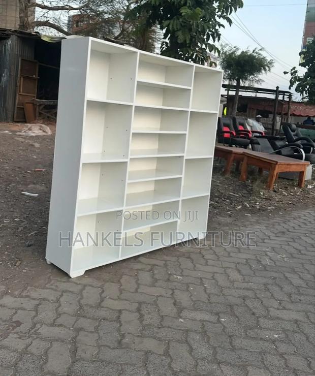 White Bookshelf Unit - main view