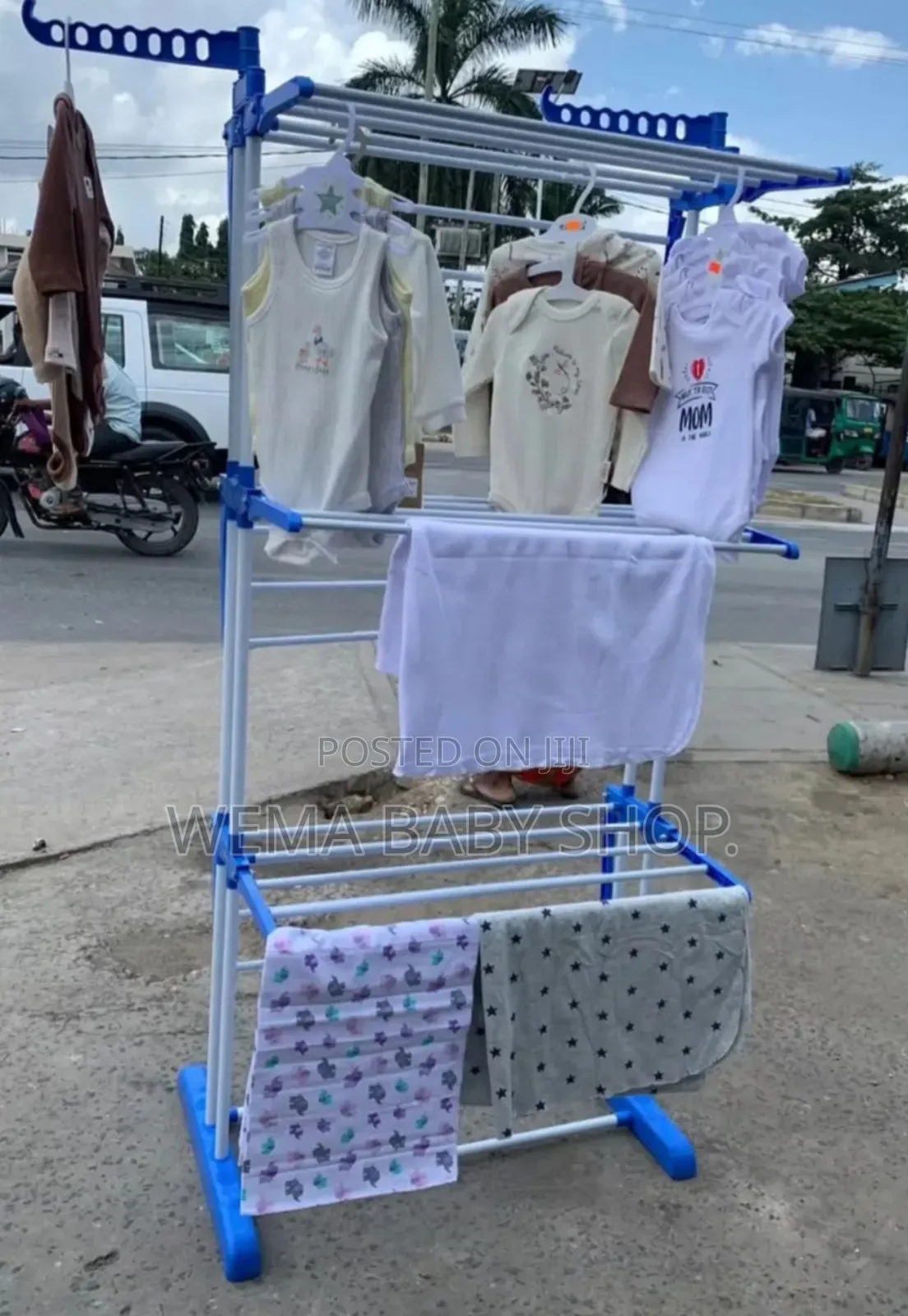 Portable/Movable Laundry Clothes Drying Rack