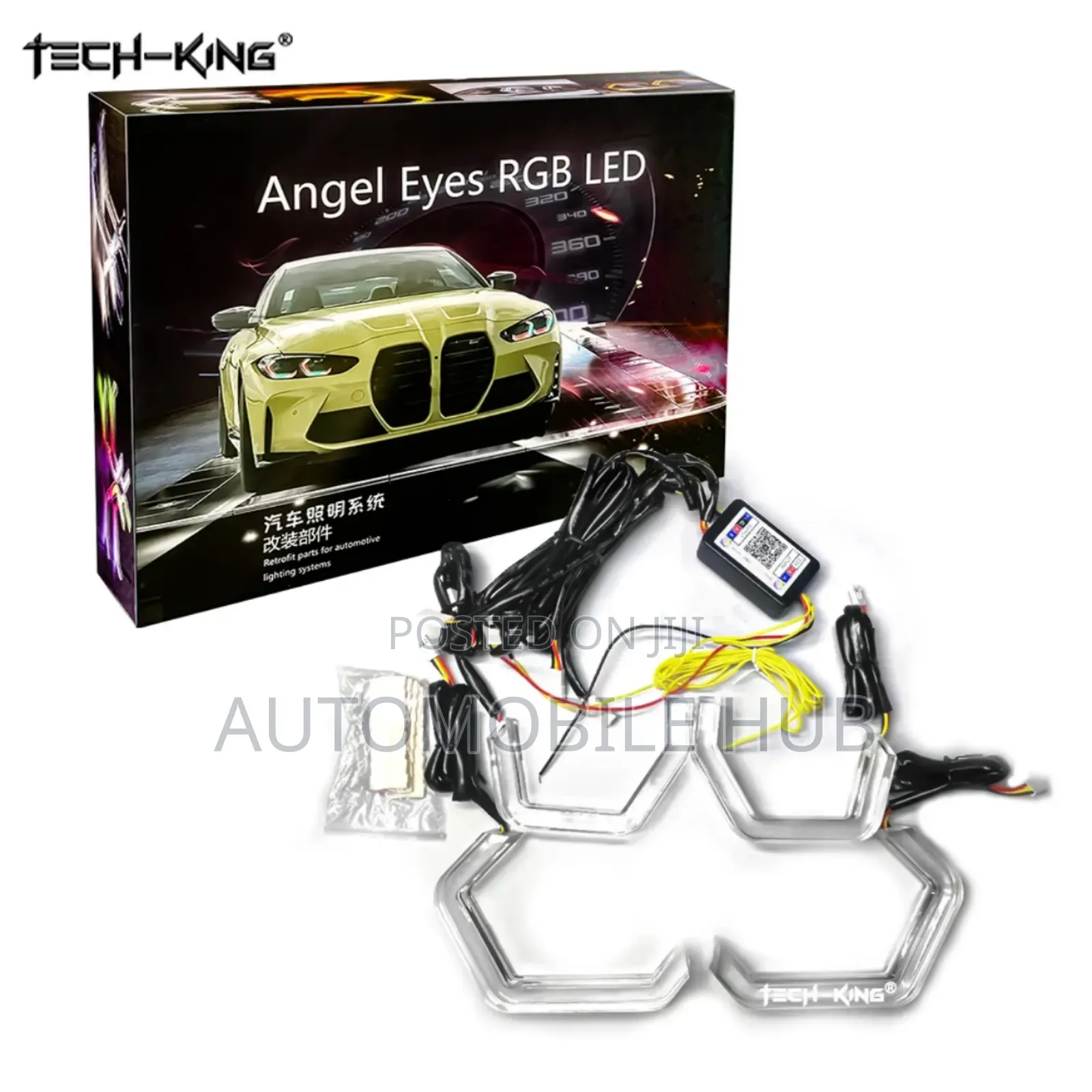 RGB Headlight Hexagon Ring Light