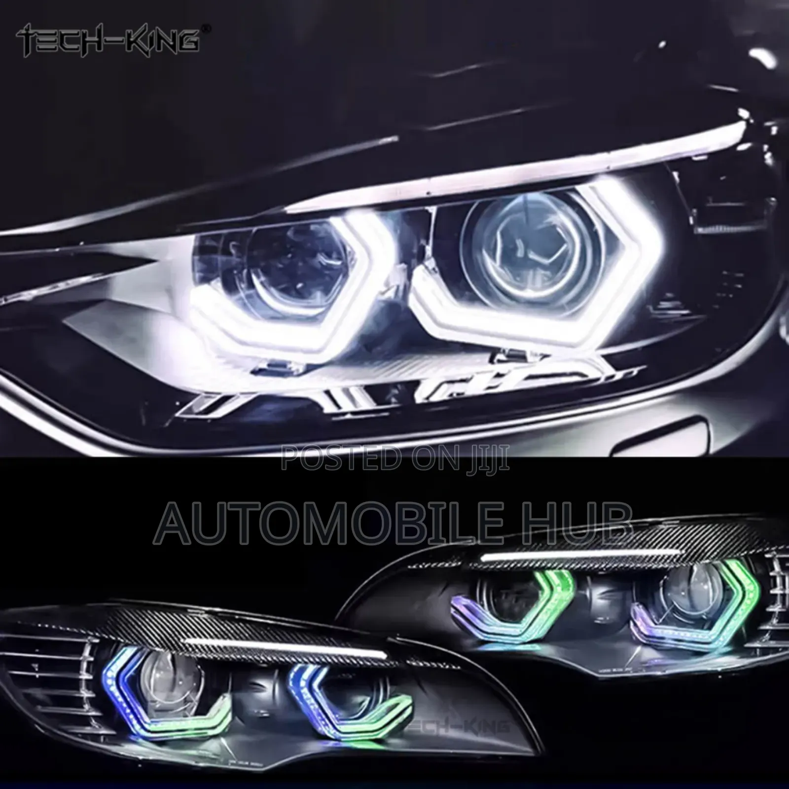 RGB Headlight Hexagon Ring Light
