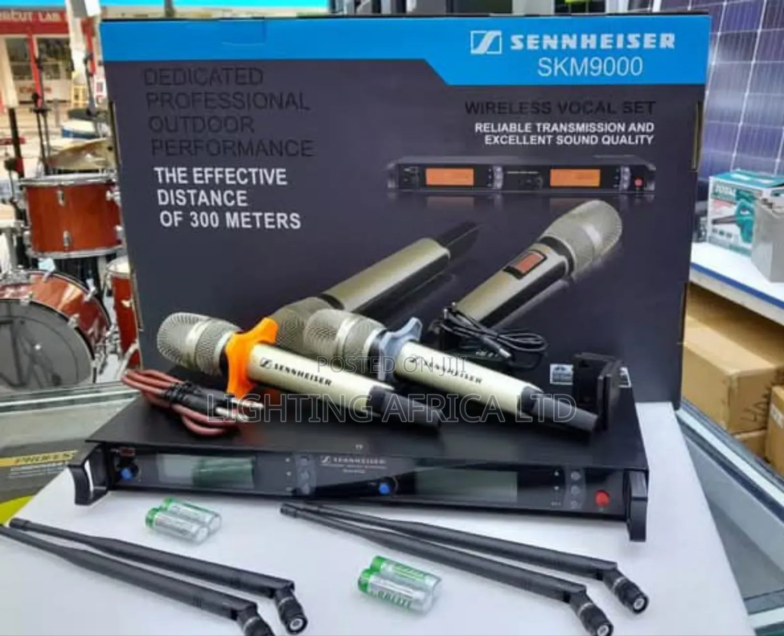 Original Sennheiser 300 Meters Dual Wireless Top Quality Microphone