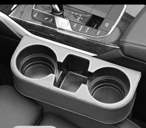 Car Cup Holder With Phone Holder With Leather Cover - thumbnail 2