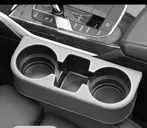 Car Cup Holder With Phone Holder With Leather Cover