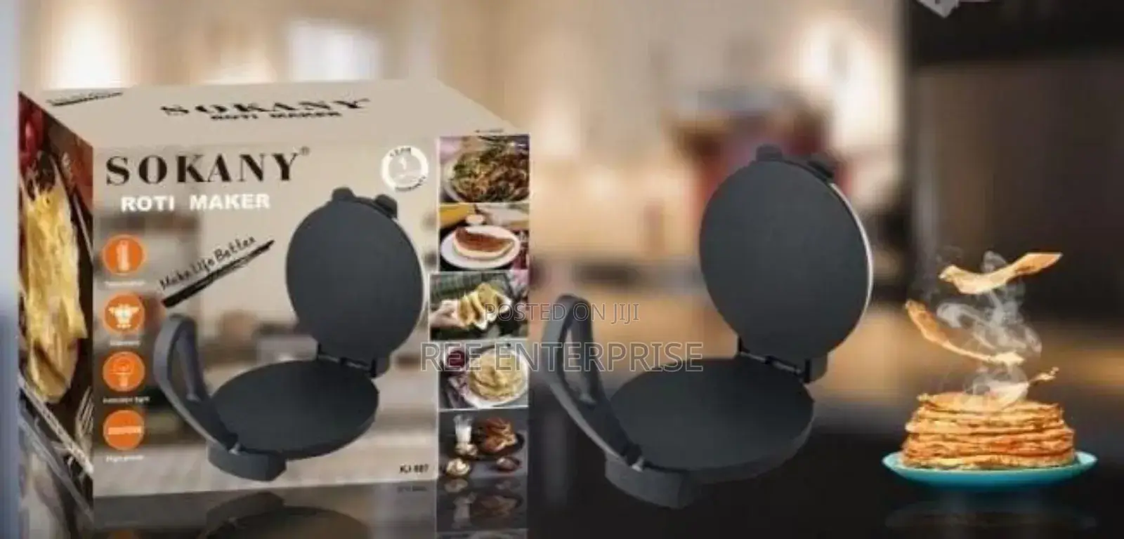 *10” Sokany Roti Maker New Model