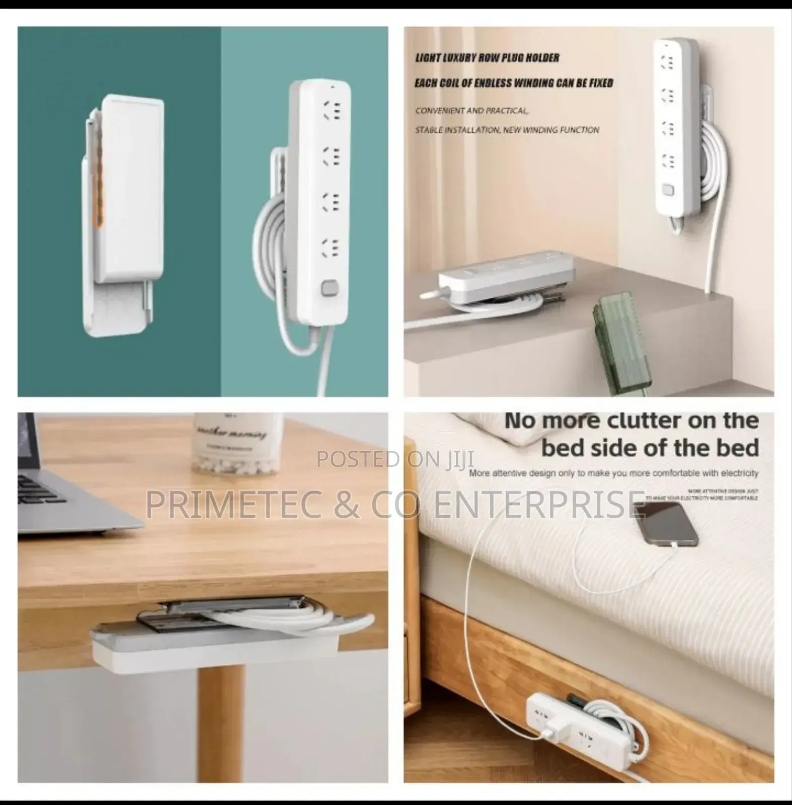 Powerful Traceless Wall-Mounted Sticker Plug Fixer