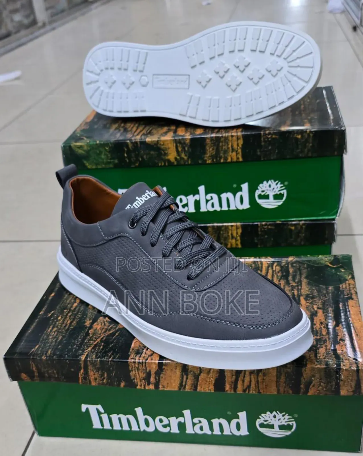 *Timberland Leather Casual* Grey Navy