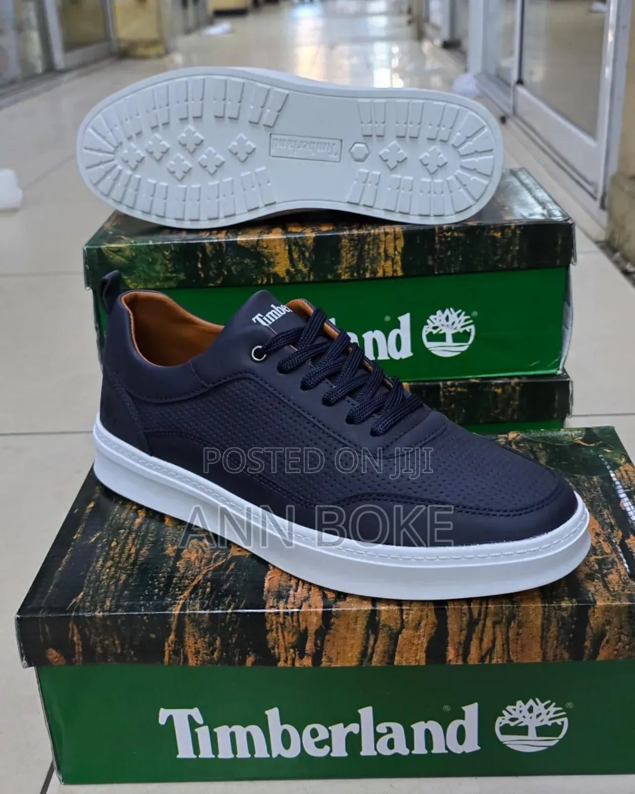 *Timberland Leather Casual* Grey Navy