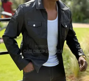 Men Black Shacket