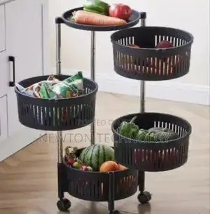 Hard Plastic Fruit Rack – 4 Layers