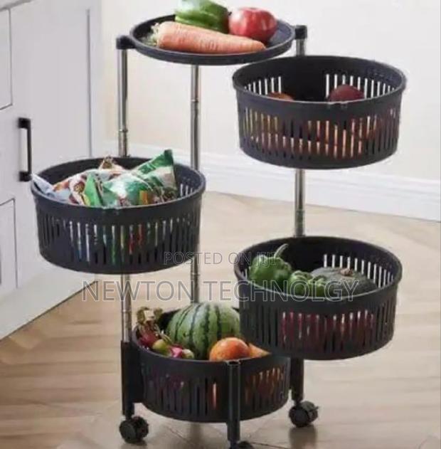 Hard Plastic Fruit Rack – 4 Layers