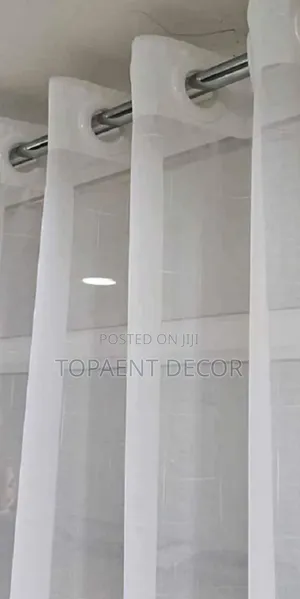 Eyelates Plain White Transparent Window Sheers