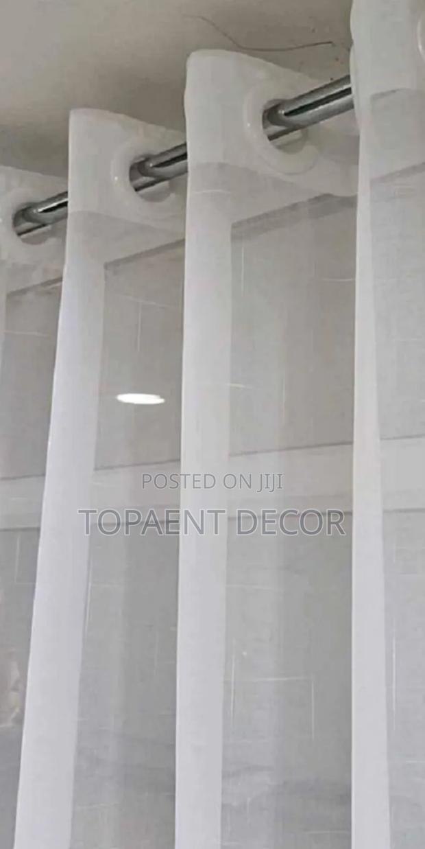 Eyelates Plain White Transparent Window Sheers - main view